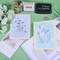 Plant Silhouette Silicone Clear Stamp Flowers Leaves Transparent Silicone Stamps Daisy Lavender Wildflower Transparent Stamp